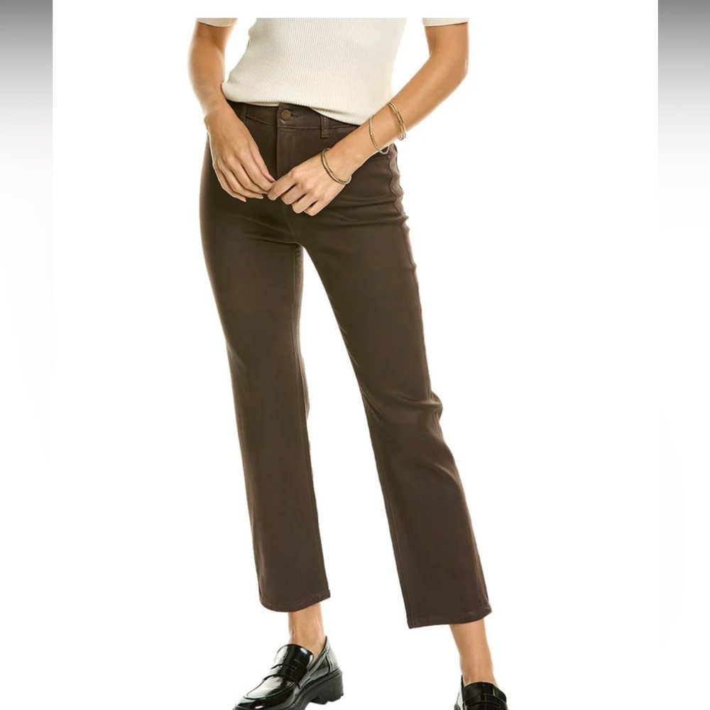 Dl1961 brown leather coated Jean